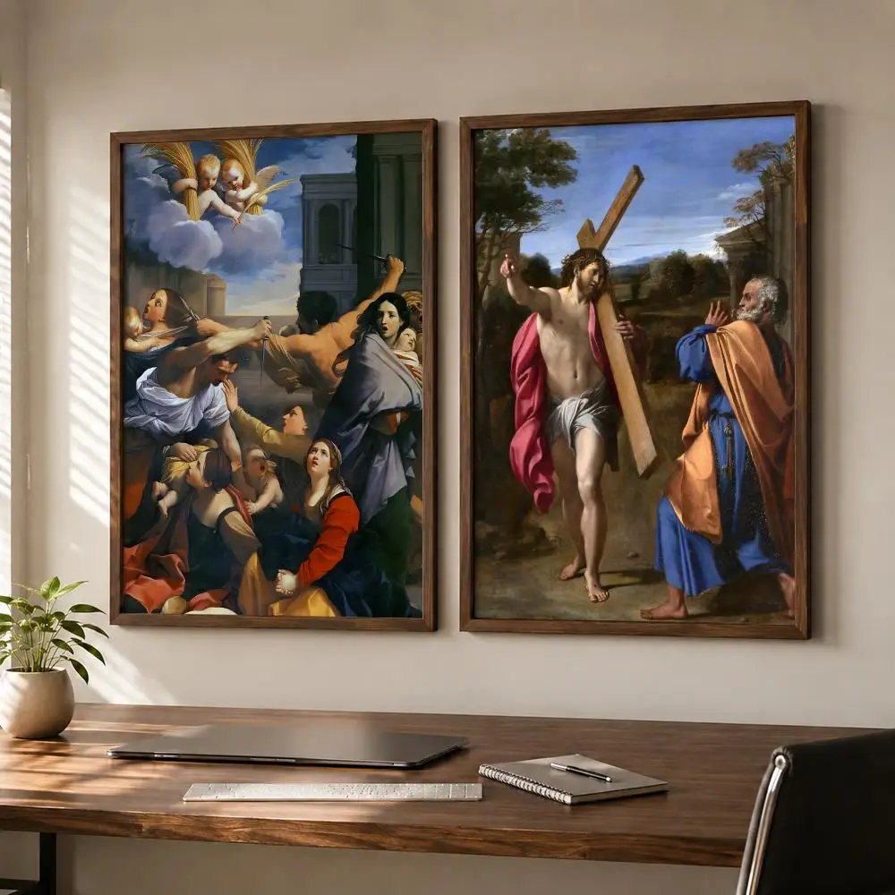 Classic Italian Early Renaissance Painter Guido di Pietro Poster Self-adhesive Waterproof Paper Room Wall Decor