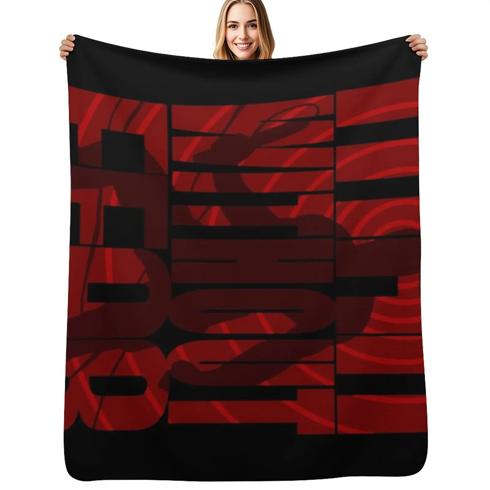 Man Without Fear Throw Blanket Warm Plush Fuzzy Blanket for Living Room