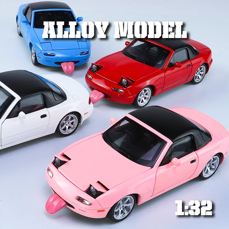

Модель игрушки MX-5, из сплава 1:32, изысканные настольные украшения, лучшие коллекции для любителей моделей автомобилей, рождественские подарки