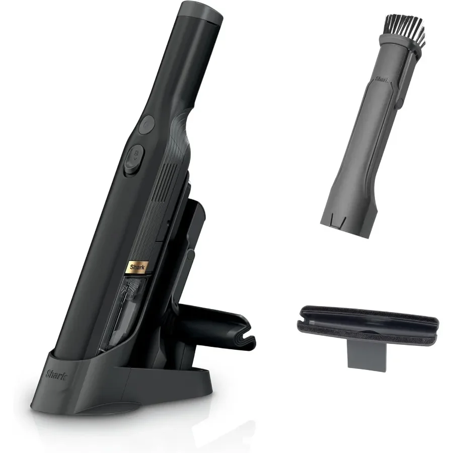 コードレスハンド掃除機、軽量で多用途、持ち運びに便利、1.4ポンド、ペットの毛にも強力な吸引力、充電ドック、ワンタッチゴミ捨て