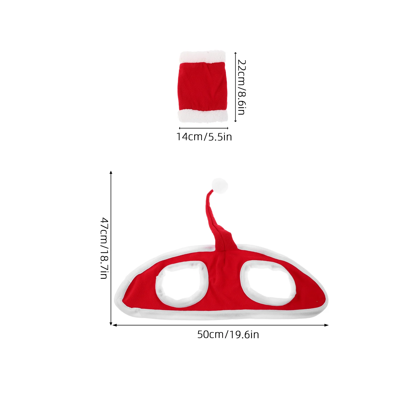 1 مجموعة الديكور مجموعة عيد الميلاد زي الملحقات للكبار الحيوانات الأليفة الحصان عطلة حفلة موكب لوازم الحصان الساق يلتف الدعم #3
