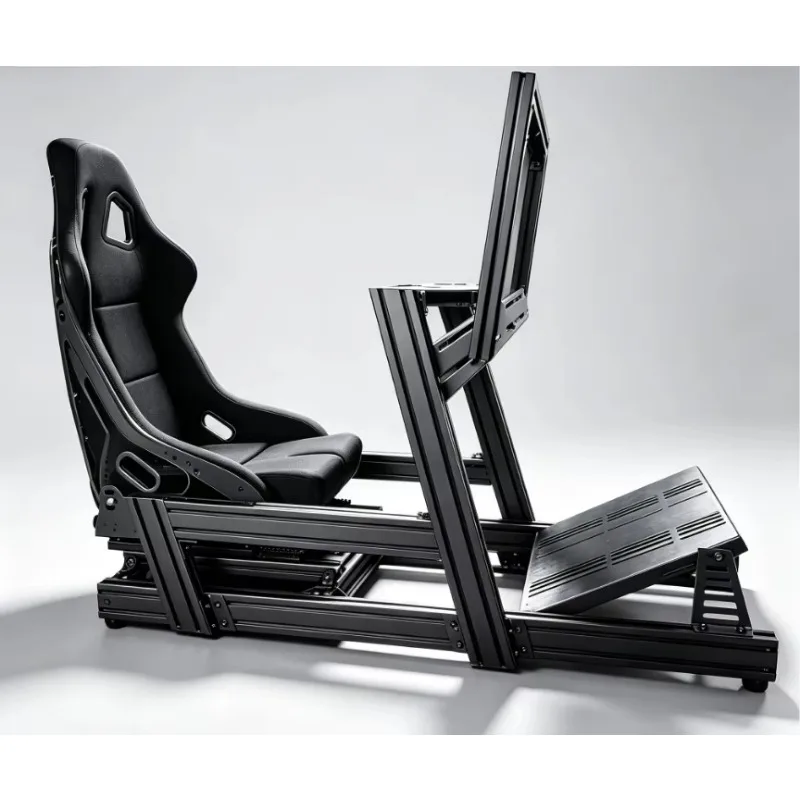 Custom Aluminum Profiles Full Setup 4080 Motion Simulator Racing With Seat Screen Bracket Gaming Console PC VR Driving