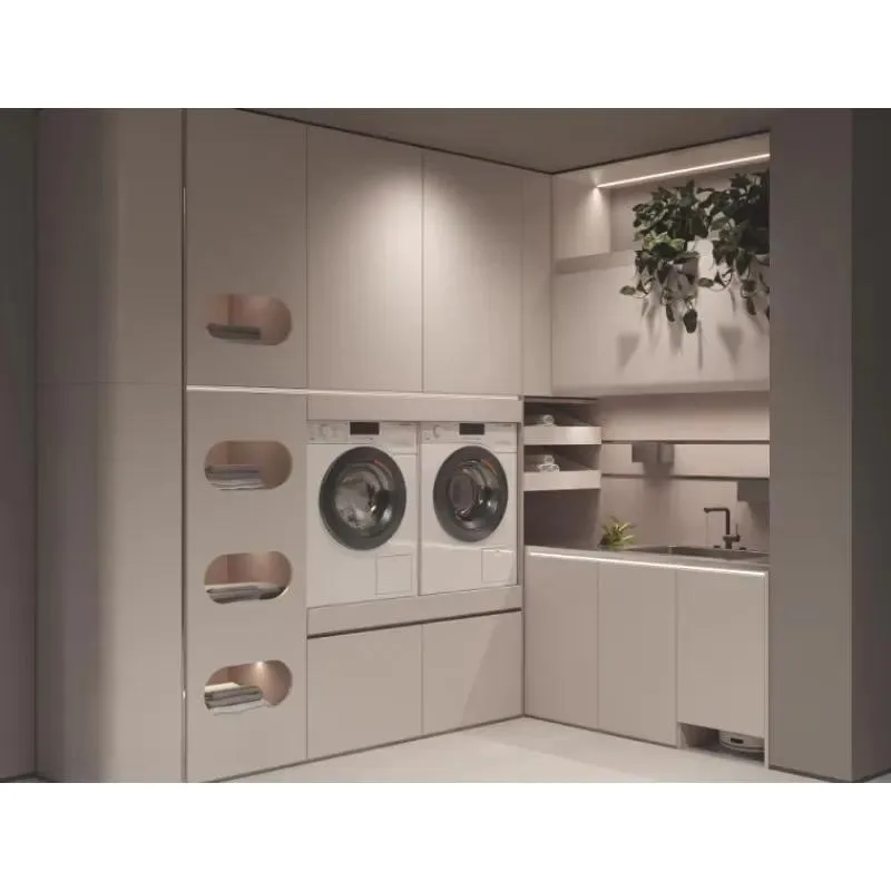 Multi-functional Storage Balcony Cabinet 304 Stainless Steel Rust-proof Waterproof