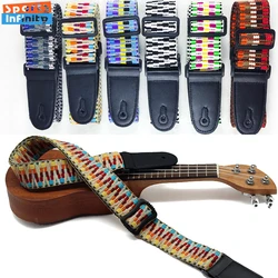 Ethnic Style Weaving Guitar Strap Acoustic Guitar Strap Electric Bass Ukulele Universal Shoulder Strap Guitar Accessories