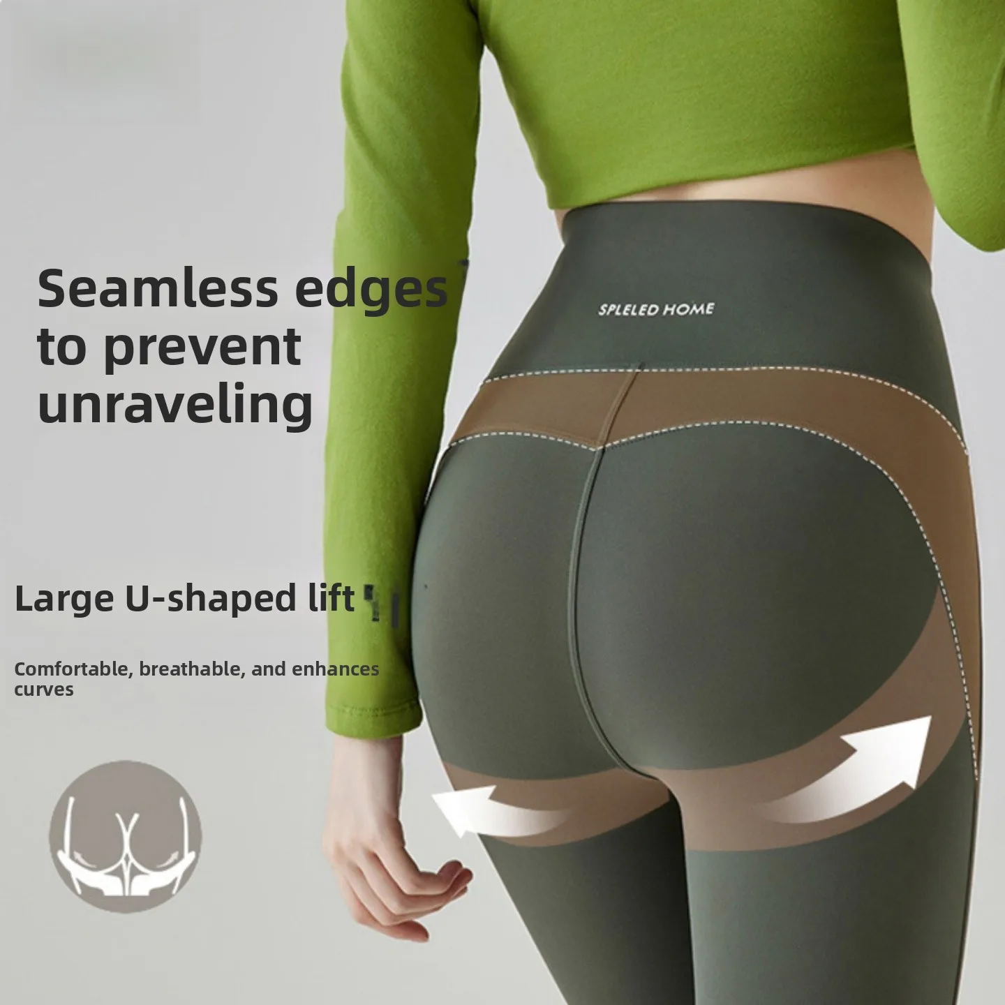 

High Waist Thin Yoga Pants Women's Summer Shark Skin Pants Fitness Exercise Breathable Skin-Friendly Butt Lifting Pants