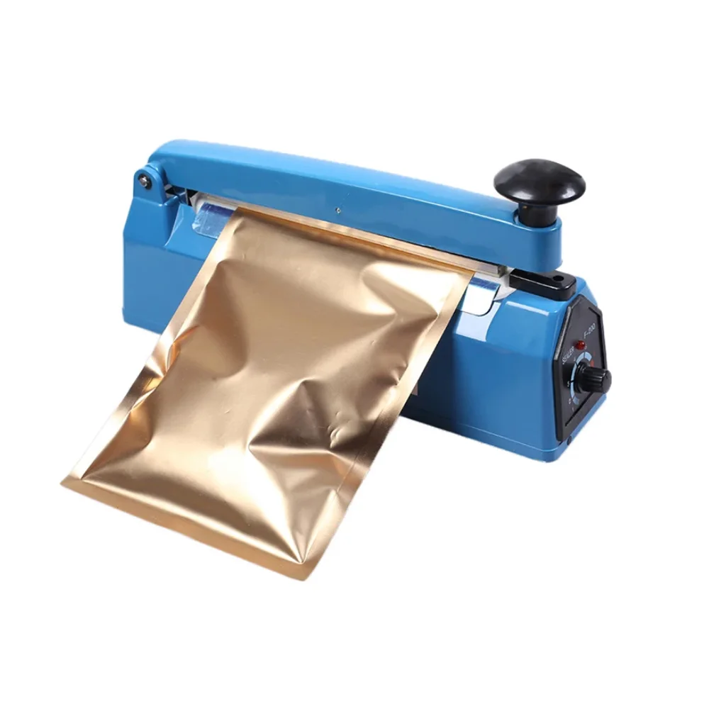 

AC 110V/ 220V 50Hz Impulse Sealer Aluminum Mylar Pouch Plastic Packaging Bags Manual Heat Sealing Machine