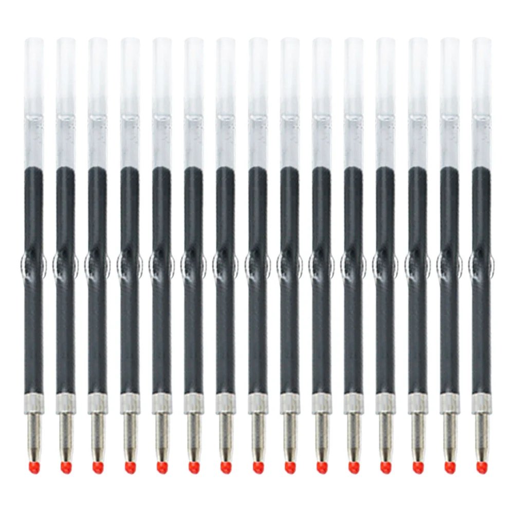 

50 шт., стержни для ручек с бисером, черные чернила, гладкие гелевые ручки для письма, замена для студентов, офисные ручки с черными чернилами, пластиковые ручки с бисером