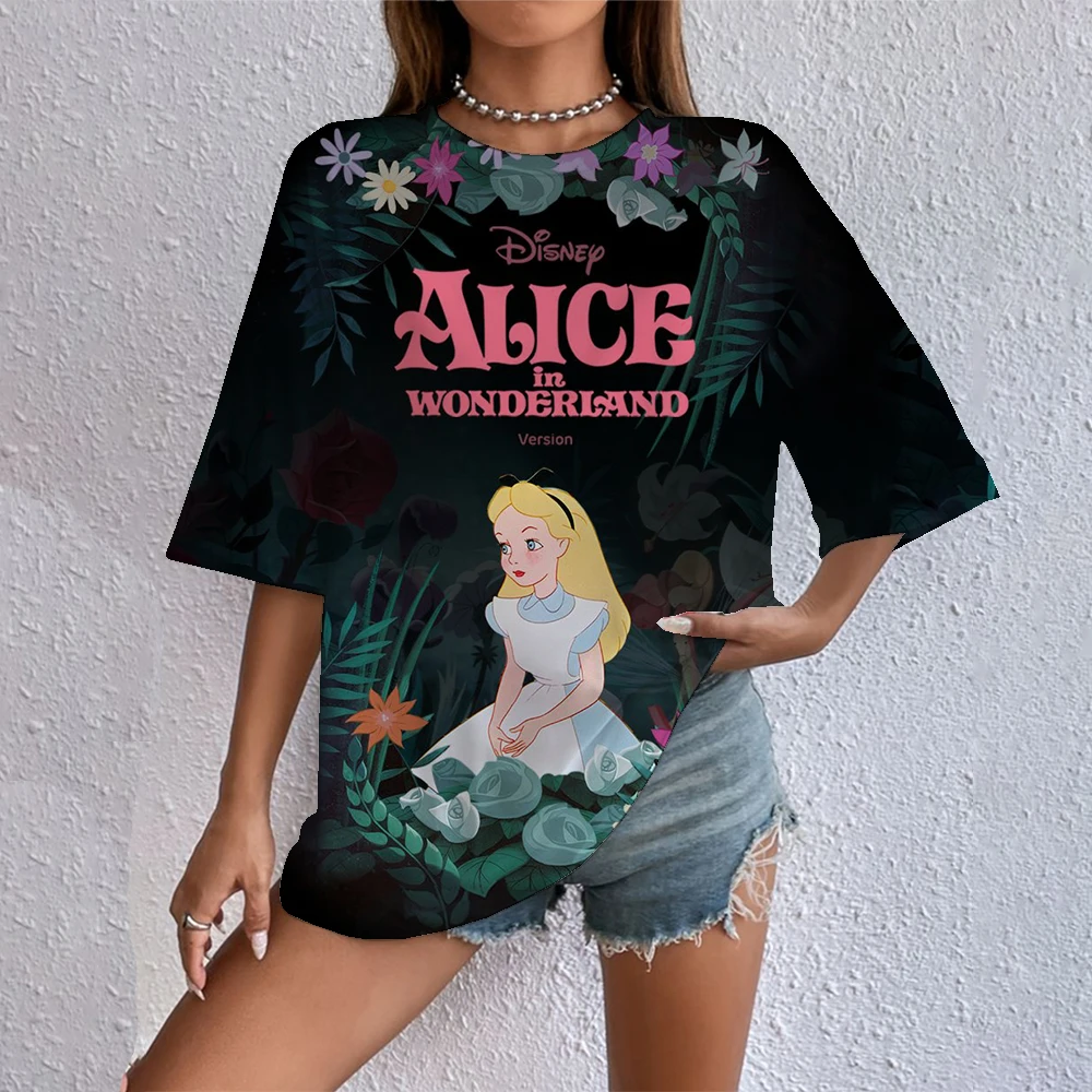 فاسق الأميرة المحملة الصيف الشرير الأميرة Harajuku الرياح قاع الكرتون خطابات بلايز موضة عادية المرأة Y2K تي شيرت