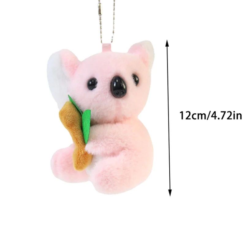 Porte-clés Koala en peluche créatif, 1 pièce, dessin animé mignon, amusant, décoration de sac à dos pour filles et femmes