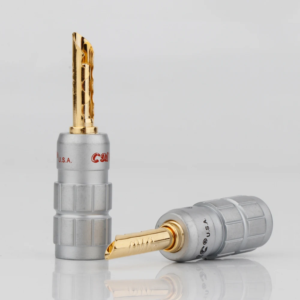 8szt BA1423 hi-end Pozłacana miedź Banana Z-Plug 4mm Kabel głośnikowy Złącze wtykowe Hifi BFA Złącze CMC Style Jack