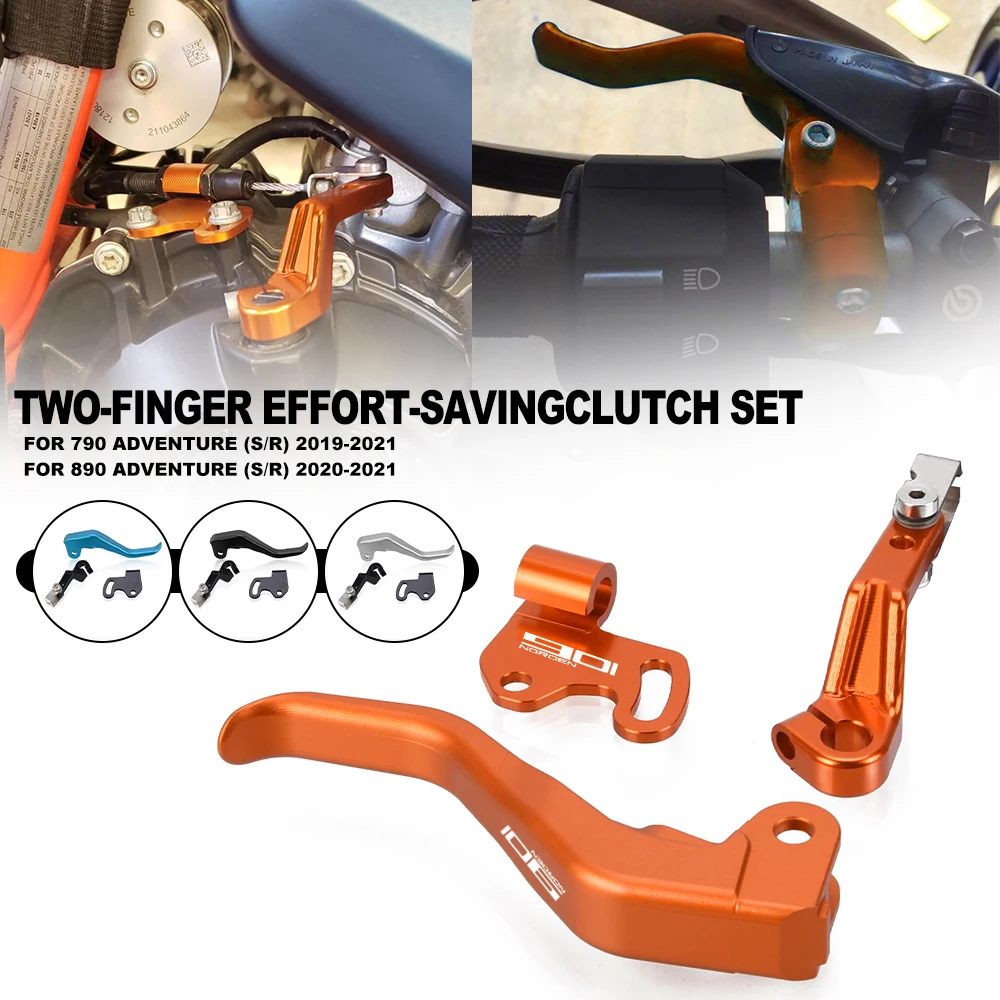 Two-finger labor-saving clutch suit For Husqvarna Norden 901 2022 2023 Motorcycle Handle Levers Adjustable Brake Clutch Lever