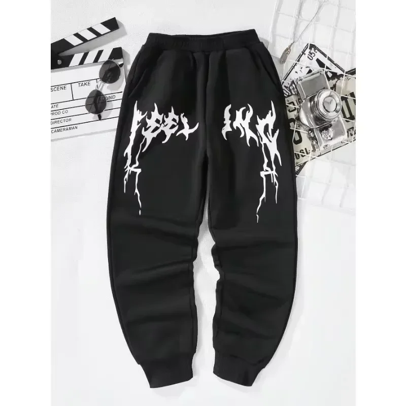 ربيع الخريف الرجال Sweatpants ركض الرجال الشارع الشهير رياضة الركض العلامة التجارية السراويل الرياضية التدريب موضة تشغيل سروال التدريب