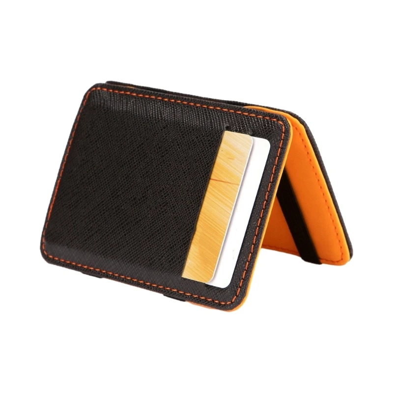 Leather Credit Card Holder Holds up to 10 Cards Cash Wallet Men Wallet Purse Business Card Card Holder