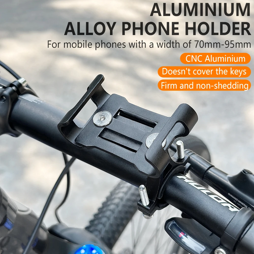 TTPRO 360° Aluminium Alloy Rotatable Bicycle Phone Holder Extended Claws Anti-Slip Rubber On Both Sides Cycling Accessories