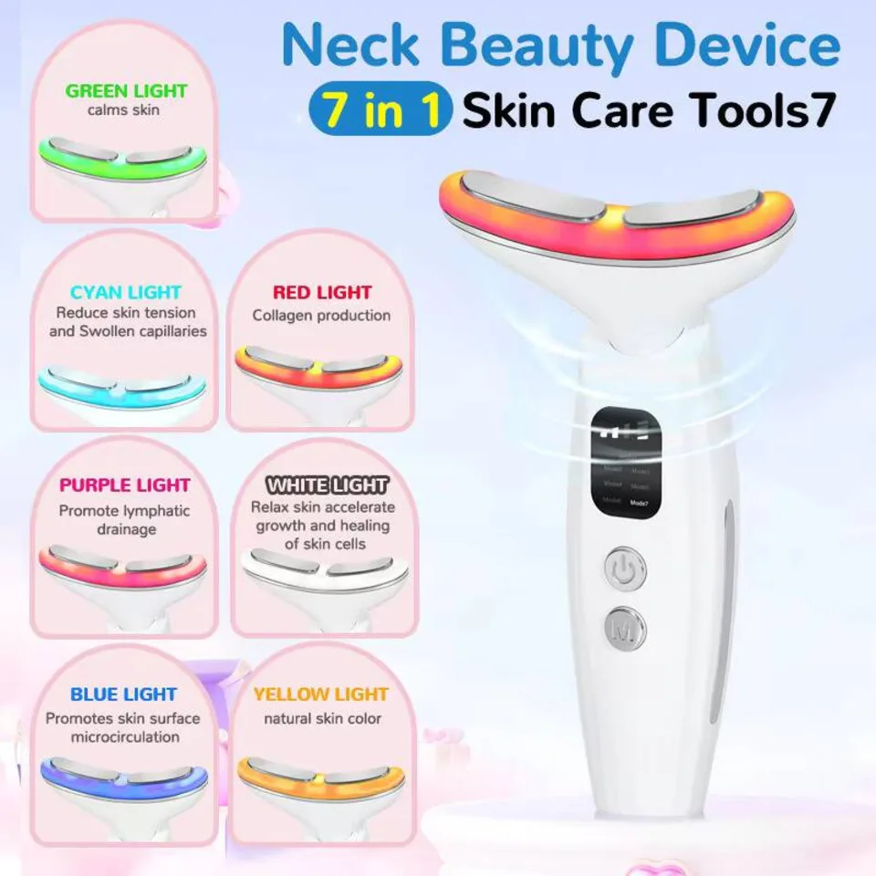 Neck Lifting Beauty Device Anti-aging Anti Wrinkle Facial Massager Multifunction Neck Tightening Device Firming Face Lifting