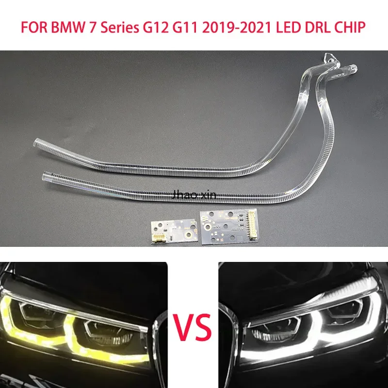 Car Headlights DRL Light Strips Angel Eyes Chip Ballast Module Illumination Repair Parts FOR BMW 7 Series G12 G11 2019-2021 LED