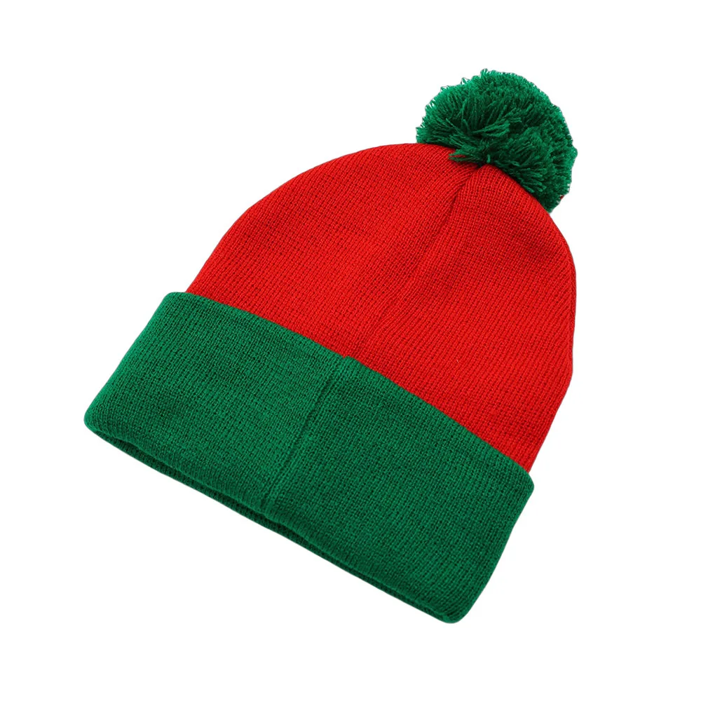 Modische Kontrast-Pompon-Strickmützen mit Anpassbarem Logo, Winterliche Freizeitmützen mit Ohrenschutz für Damen und Herren – Detail 10