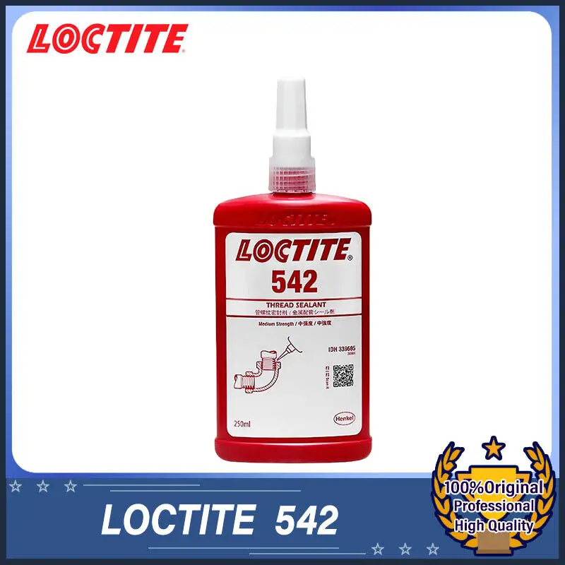 

LOCTITE 542 250ml Thread Sealant Brown Medium Strength Fine Thread Pipe