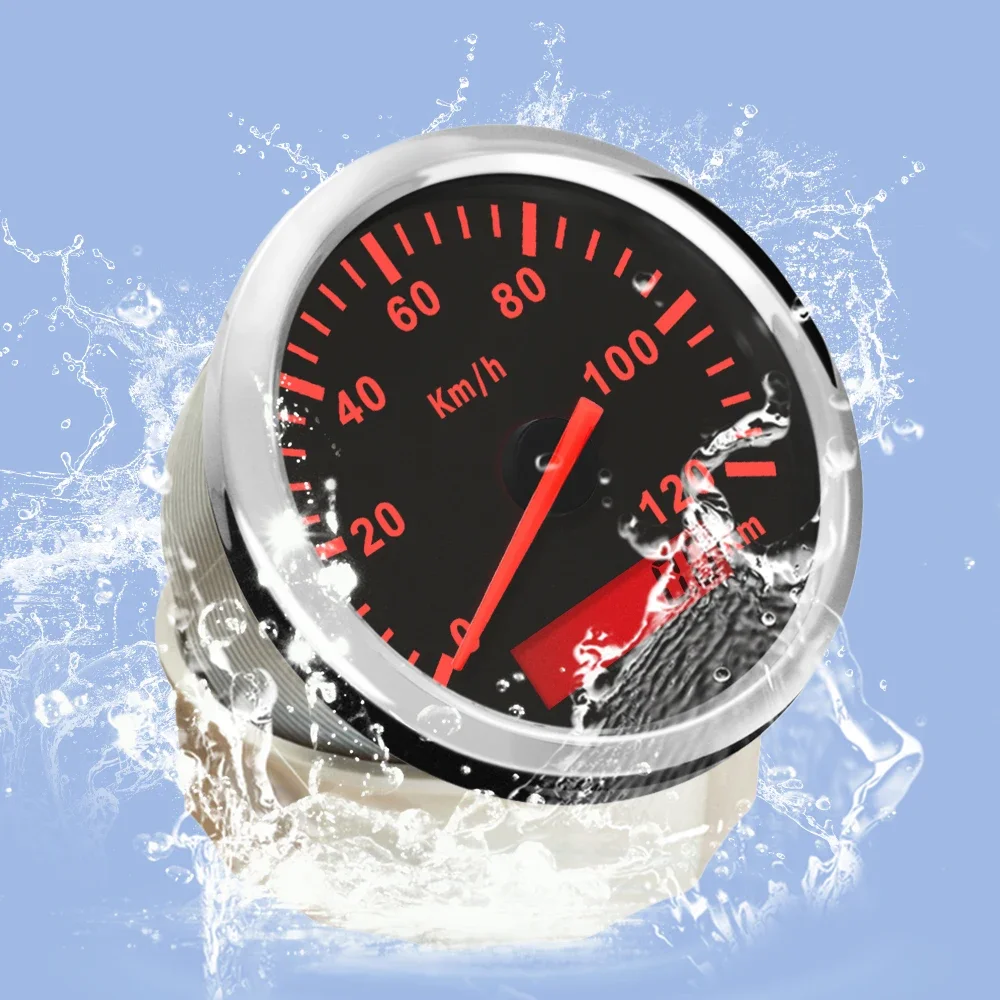 

ELING импульсный сигнал, универсальный спидометр 85 мм, одометр 0-120 км/ч, 0-200 км/ч для автомобиля, грузовика, двигатель, автоматический с подсветкой, 12 В, 24 В