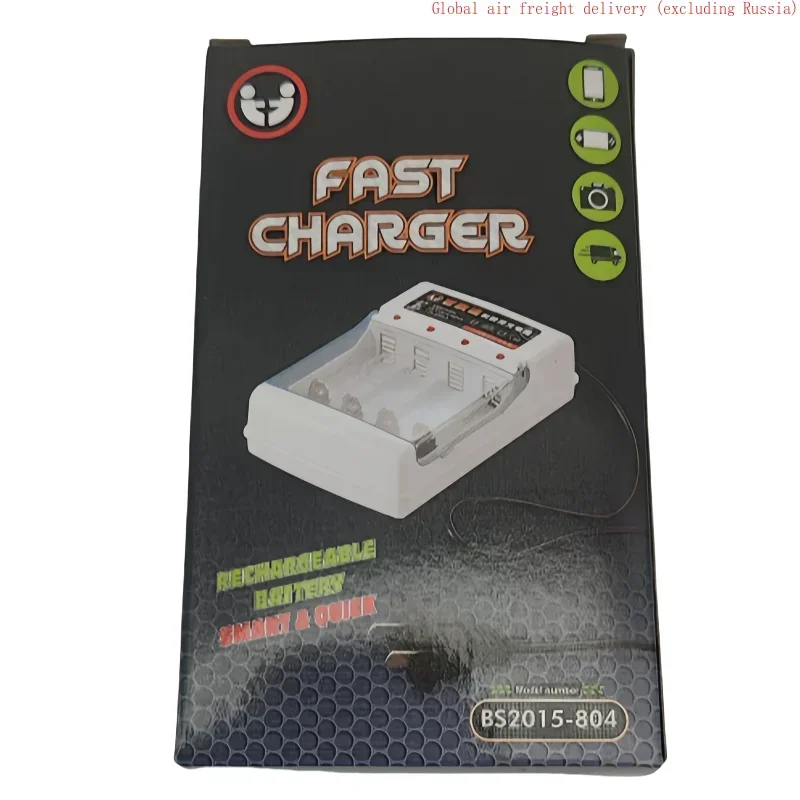 brand-new AA/AAA battery charger 4 slots AC 110V 220V suitable for NI-MH/NI-CD AA AAA fast charger with cover protection adapter