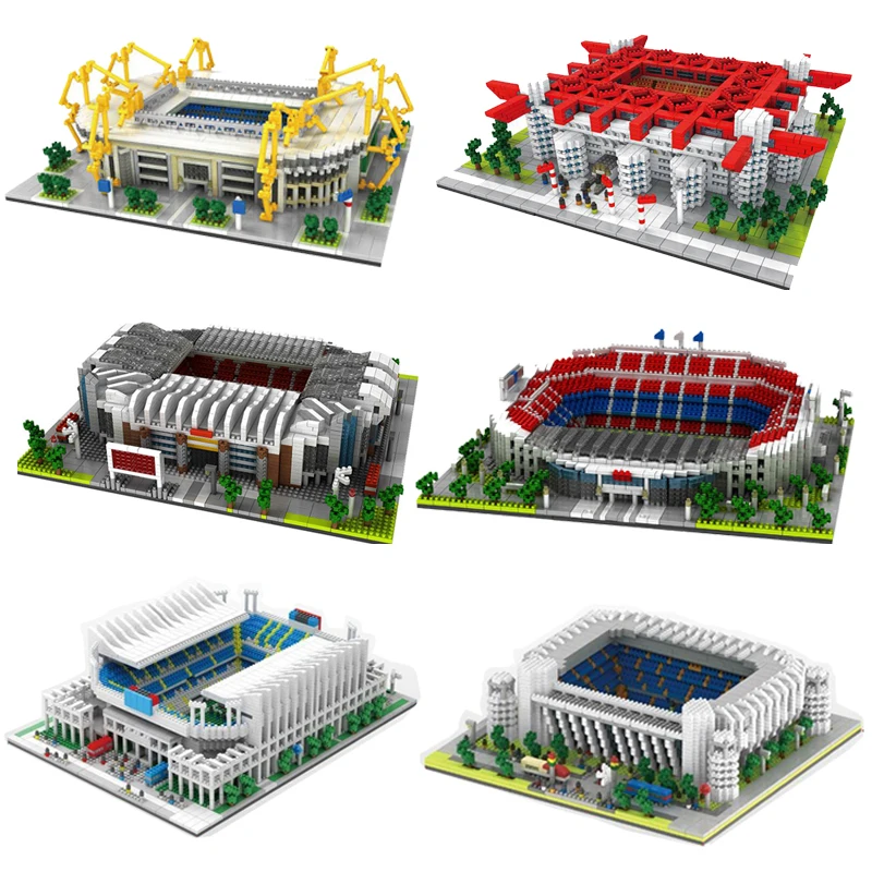 

CADA Mini Famous Architecture Football Field Building Blocks Soccer Camp Nou Signal Lduna Park Model bricks Toys for children