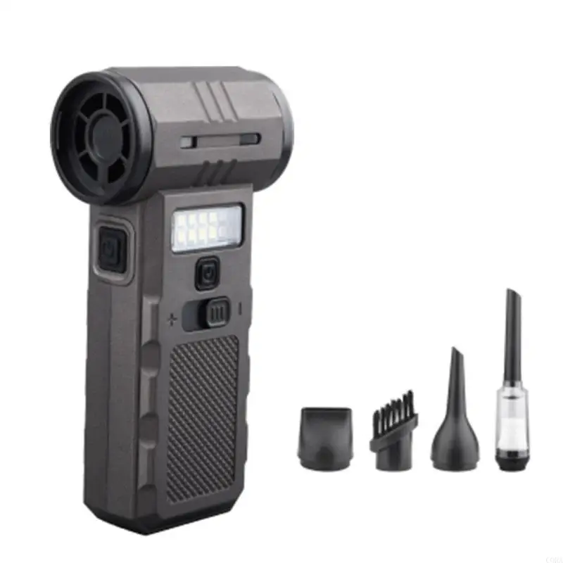 

CORA Rechargeable Augmenter Air Blower 300G Air Pressure 130000 WHIRLS Motor With LED Lighting For Dusting Electronics Interior