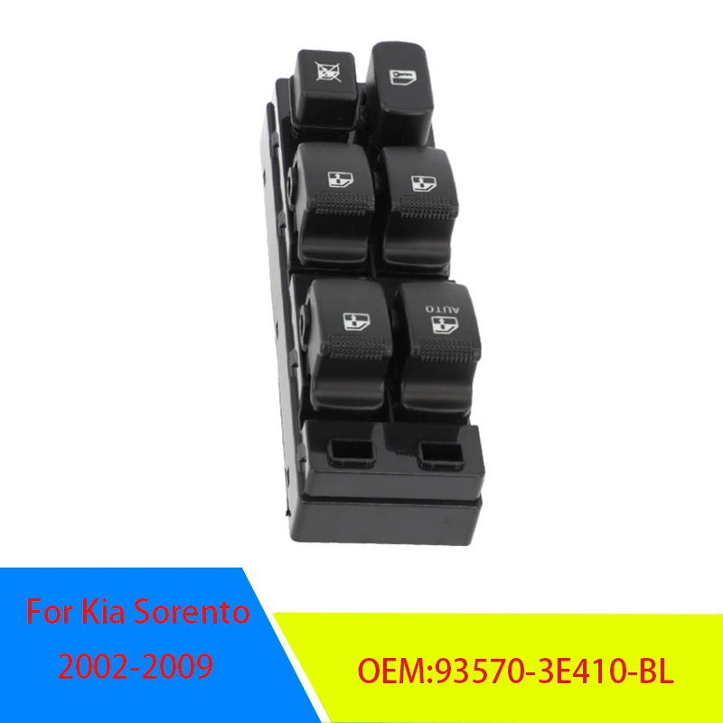 93570-3E410-BL For Kia Sorento 2002-2009 Car Spare Part Master Window Switch Keypad Button 935703E410 93570-3E410