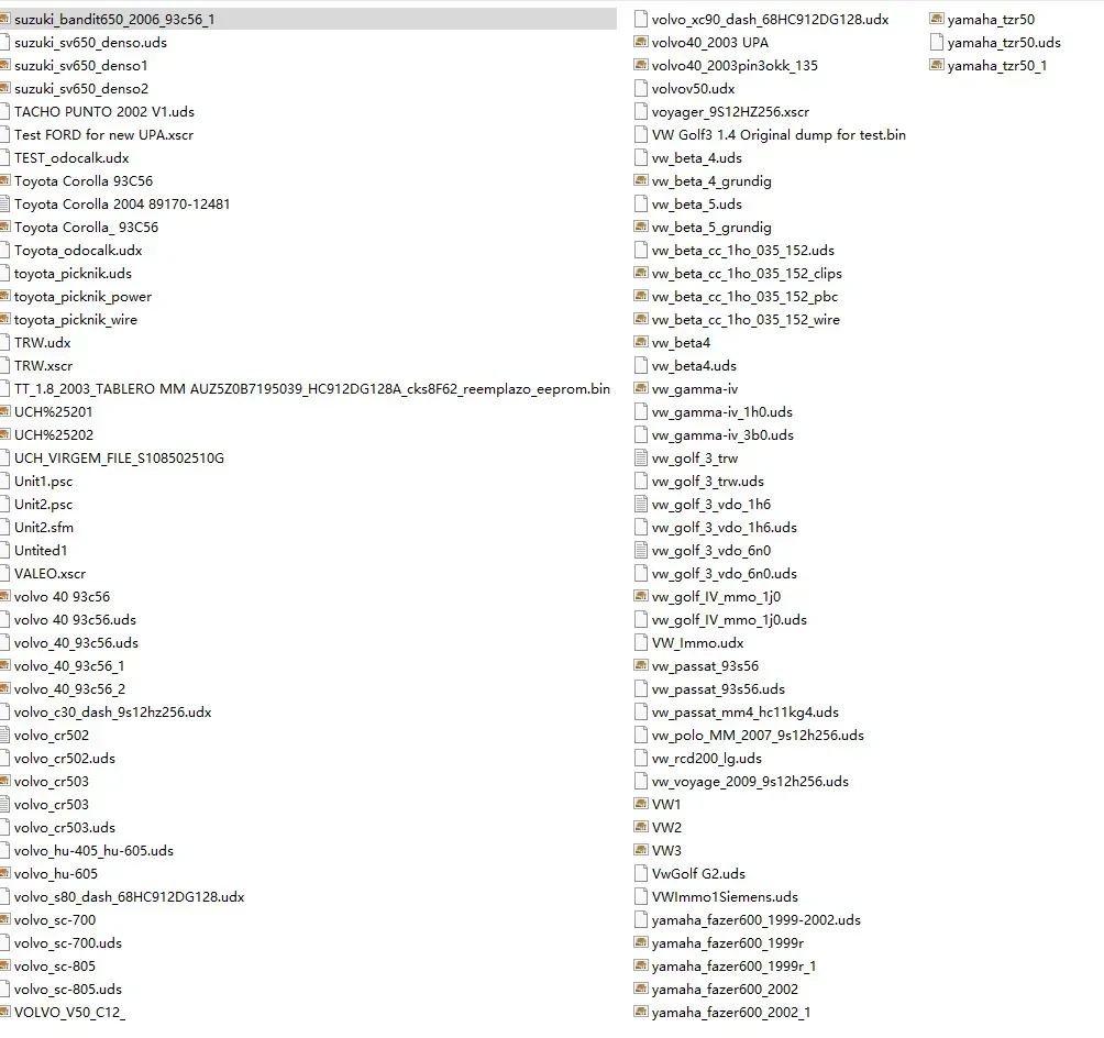 Banco de dados de coleta de arquivos de script do programador UPA cerca de 581 MB