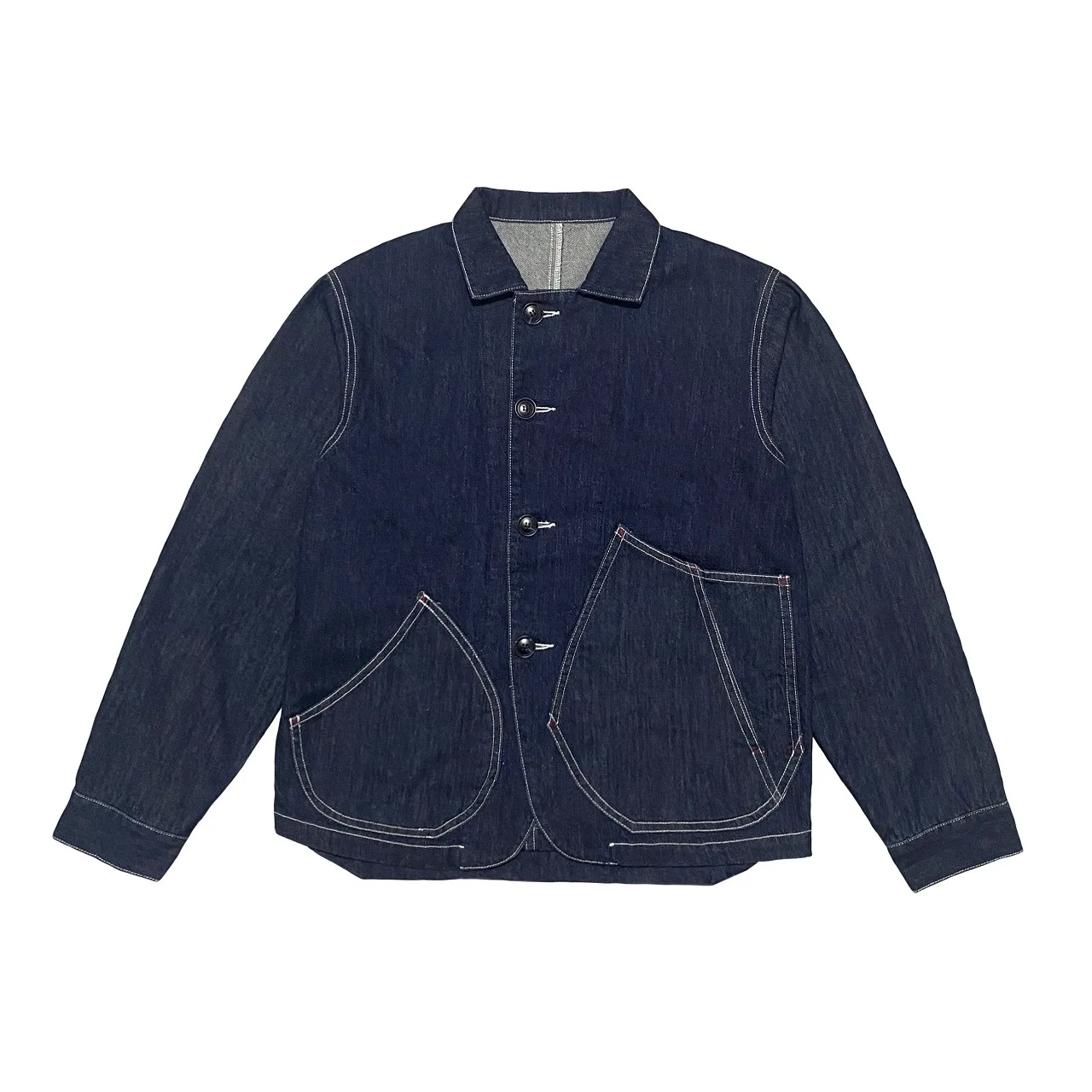 

KAPITAL Vintage Asymmetric Large Pocket Lapel Japanese-Style Vintage Workwear Jacket