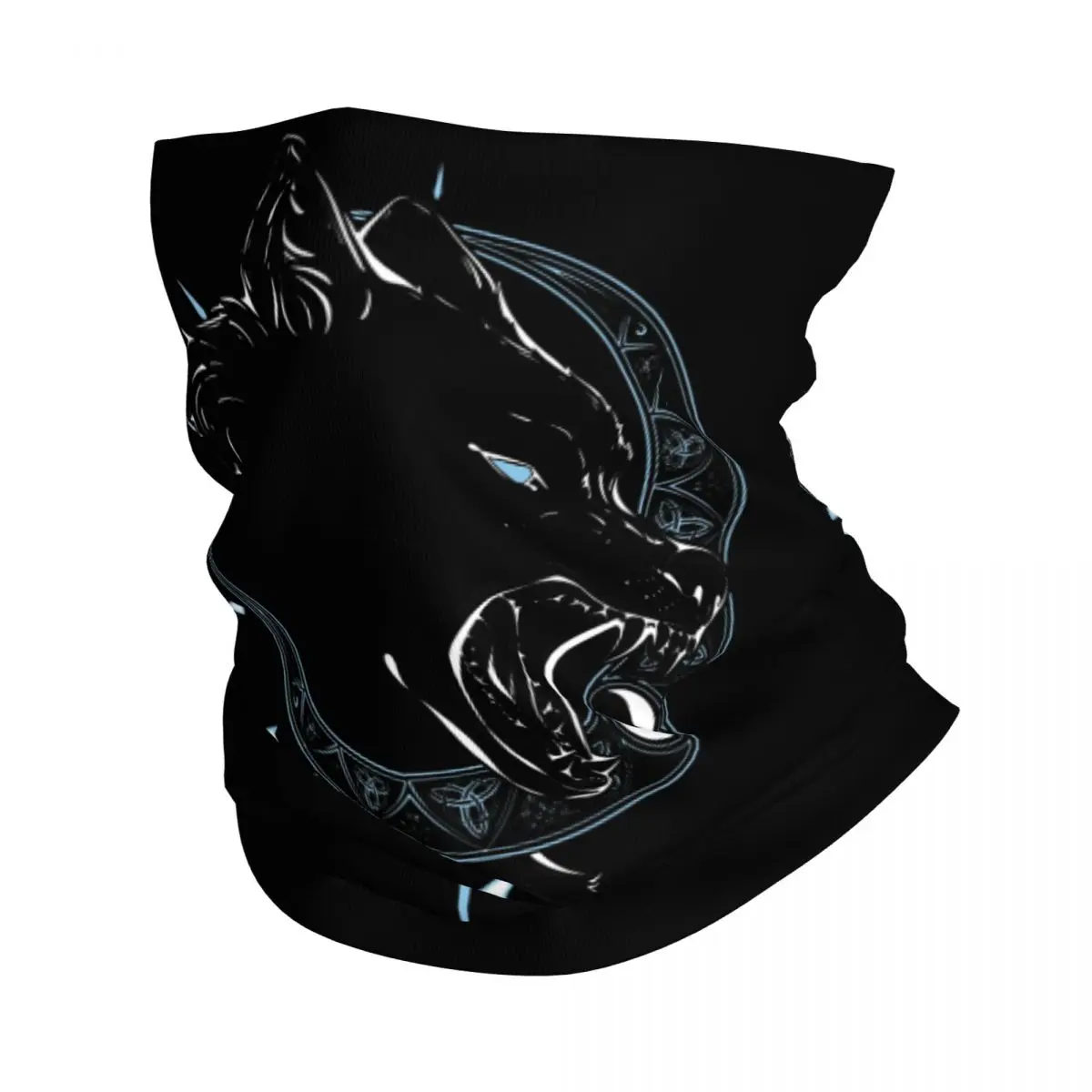 Chase The Moon Wolf Viking Bandana Neck ghetta stampato passamontagna maschera sciarpa multiuso ciclismo pesca Unisex adulto lavabile