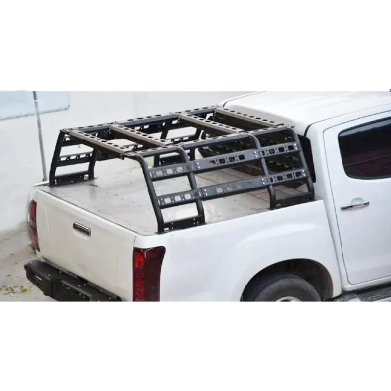 Factory Hot Selling Universal Black Powder Coated Roll Bar  Roof Rack for Pick up 4x4 Car Accessories