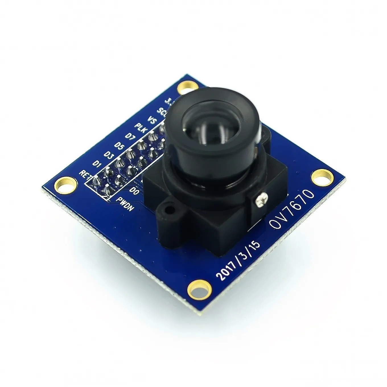1/3/5PCS OV7670 camera module OV7670 moduleSupports VGA CIF auto exposure control display active size 640X480 For Arduino