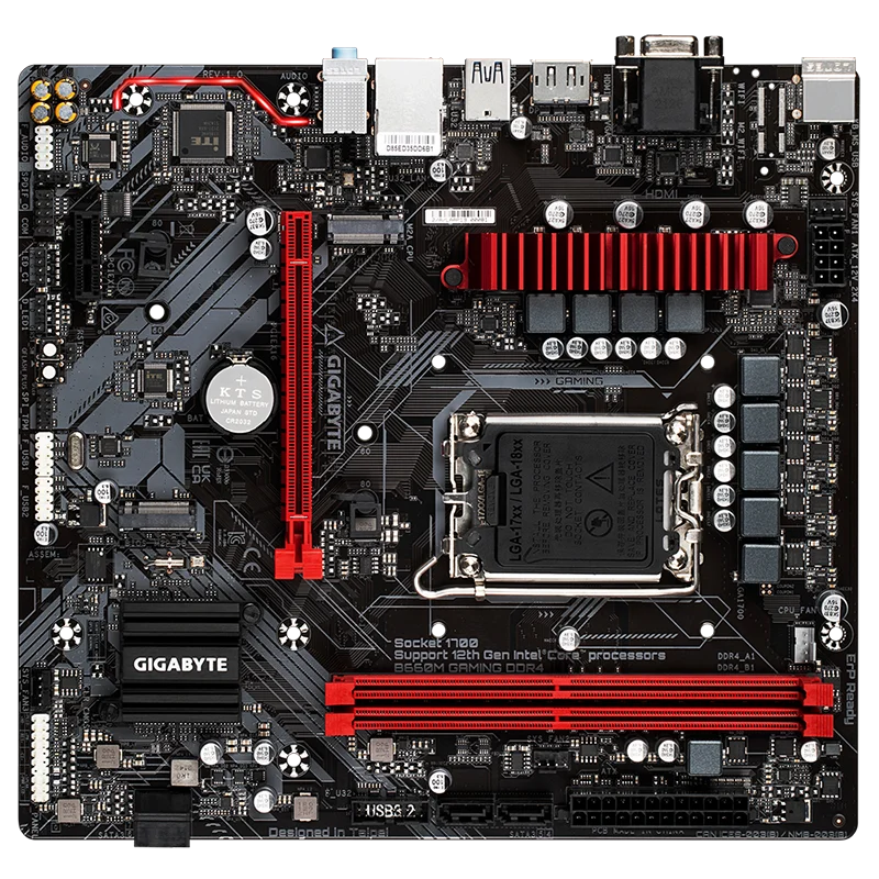 Gigabyte B660M Gaming DDR4 LGA 1700 Intel 12th Gen Motherboard with 6+2+1 Phases Hybrid Digital VRM with MOS Heatsink view 5