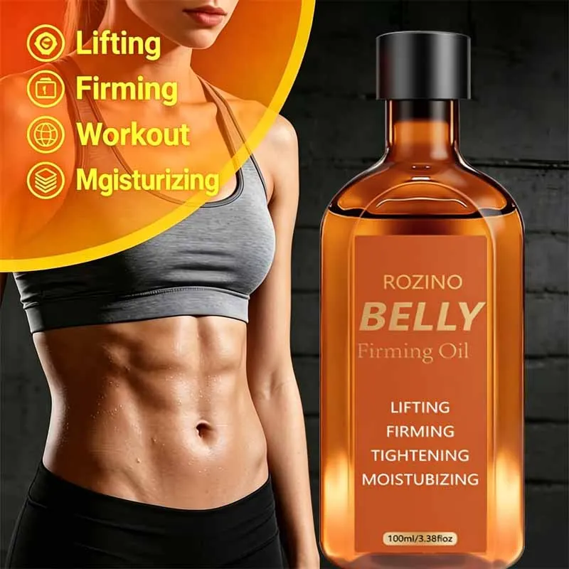 100ml abdominal firming oil, lifts and tightens, tightens the abdomen, natural ingredients, low-sensitivity, deeply moisturizes and hydrates, resolves various issues such as skin sagging, dryness, and wrinkles, suitable for arms, abdomen, buttocks, and inner thighs, long-term use relieves muscle fatigue, essential for those who engage in sports and fitness, helps achieve a perfect figure