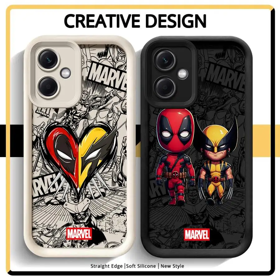 Hot Deadpool Wolverine Case for Xiaomi Redmi Note 10S 11S 13 10 11Pro 12 13Pro 11 12S 14 Pro Plus Soft Cover 