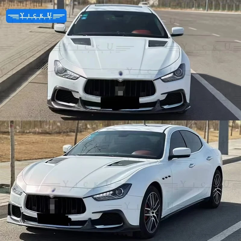 

Custom Products 100% Carbon Fiber Body Kit forMaserati Ghibli 2014-2017 Upgrade ASP Style Front Lip Rear Diffuser Hood