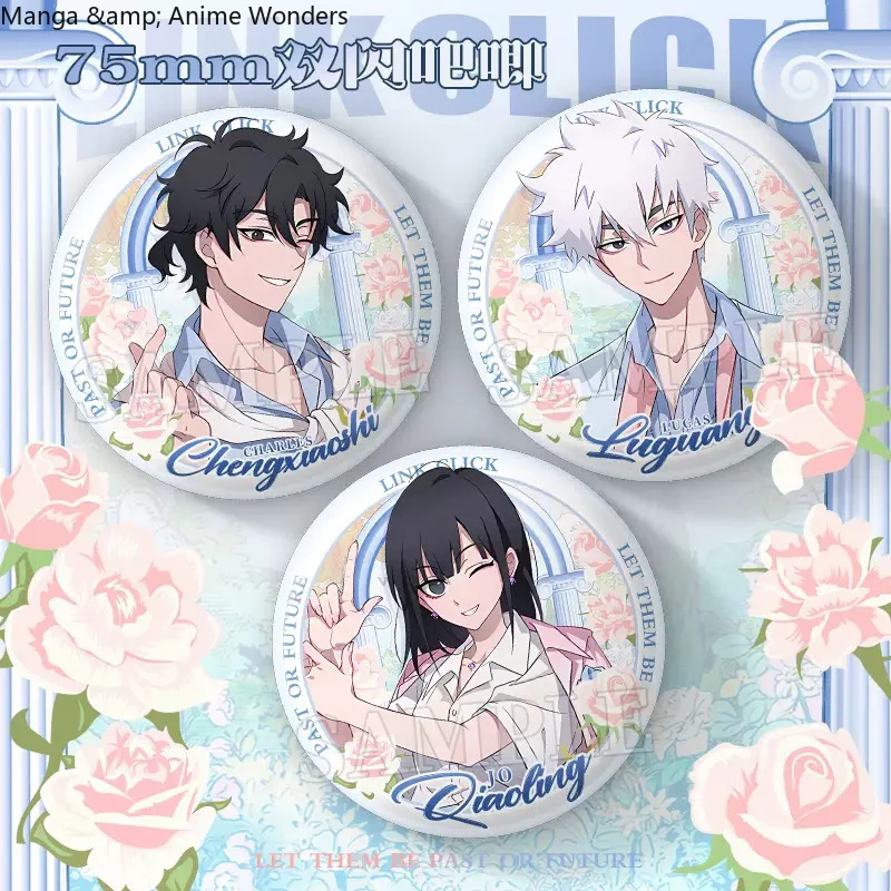 

Birthday Gift Anime Link Click Luguang Charles 75mm Cartoon Pins Brooch Button Pendant Cosplay Collection Gift Backpack Pendant