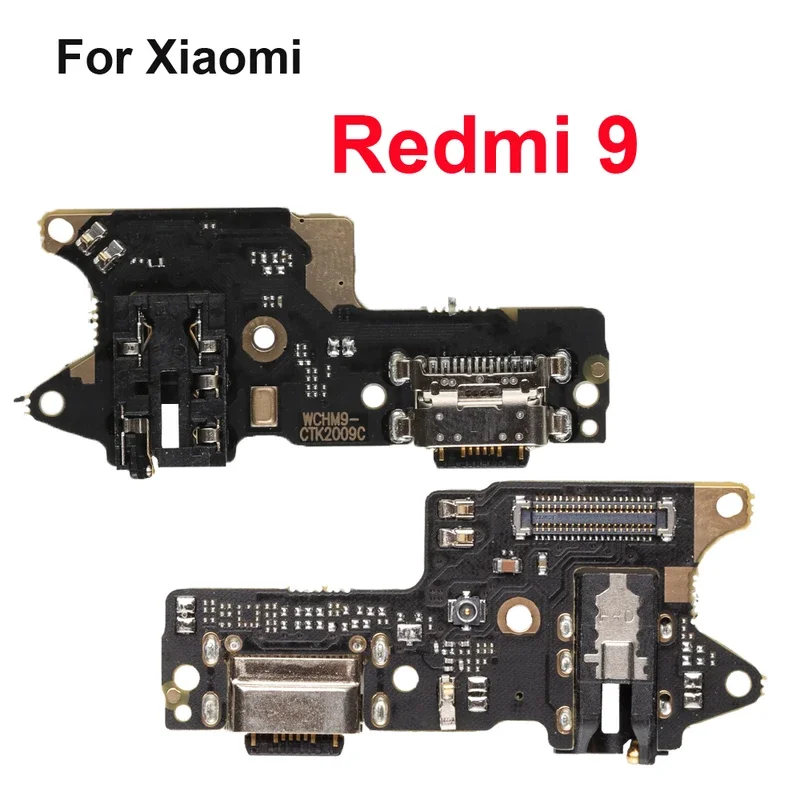 Doca de Carregamento Conector Off Switch, Placa Principal, Cabo Flex para Xiaomi Redmi 9, Carregador USB de Alimentação, Motherboard Flex