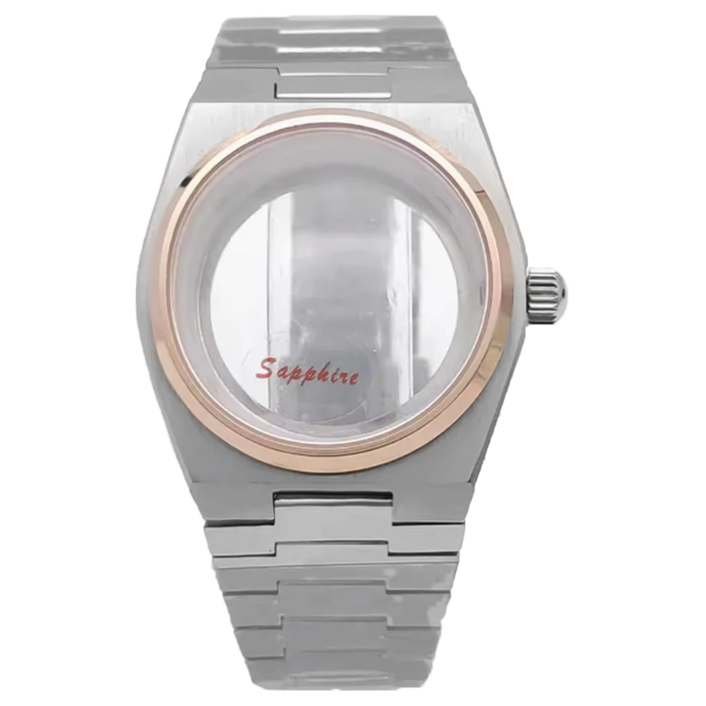 Parnsrpe Top Luxury NH35 Case 40MM Men's Watch Case Sapphire Glass Fit NH35 NH36 Movement 50m Waterproof