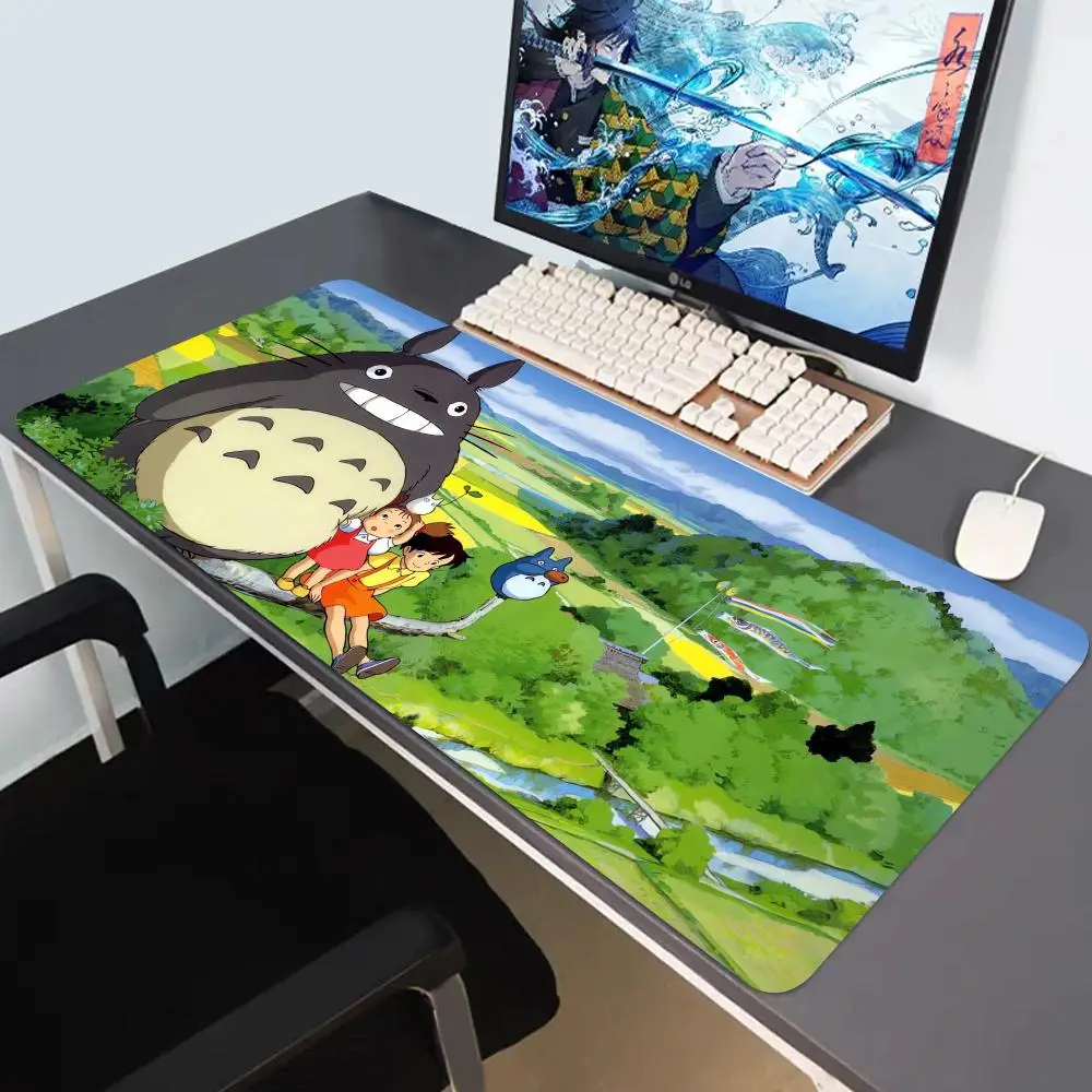 

Anime Kawaii Table Mat Mousepad Office HD Print T-Totoros Large Deskmat Non-Slip Keyboard Pads Pc Cabinet Cute Carpet Mouse Pad
