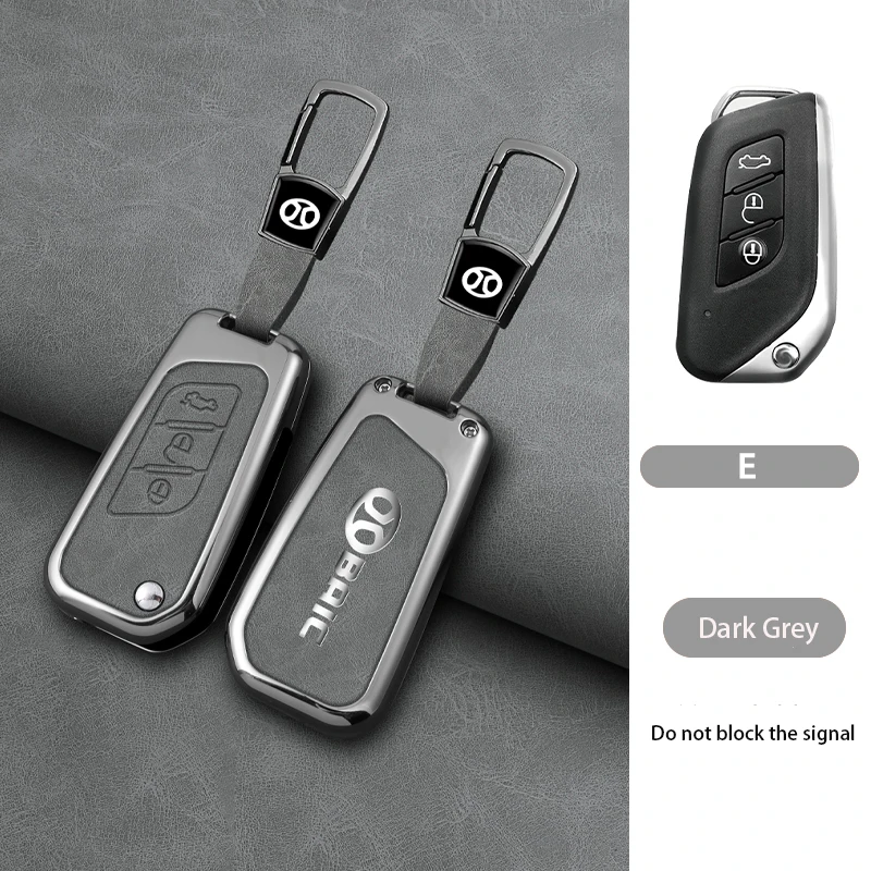 Funda metálica para llave de coche, funda protectora para Baic Senova X25 X35 X55 X65 D50, para Changhe Q25 Q35 A6