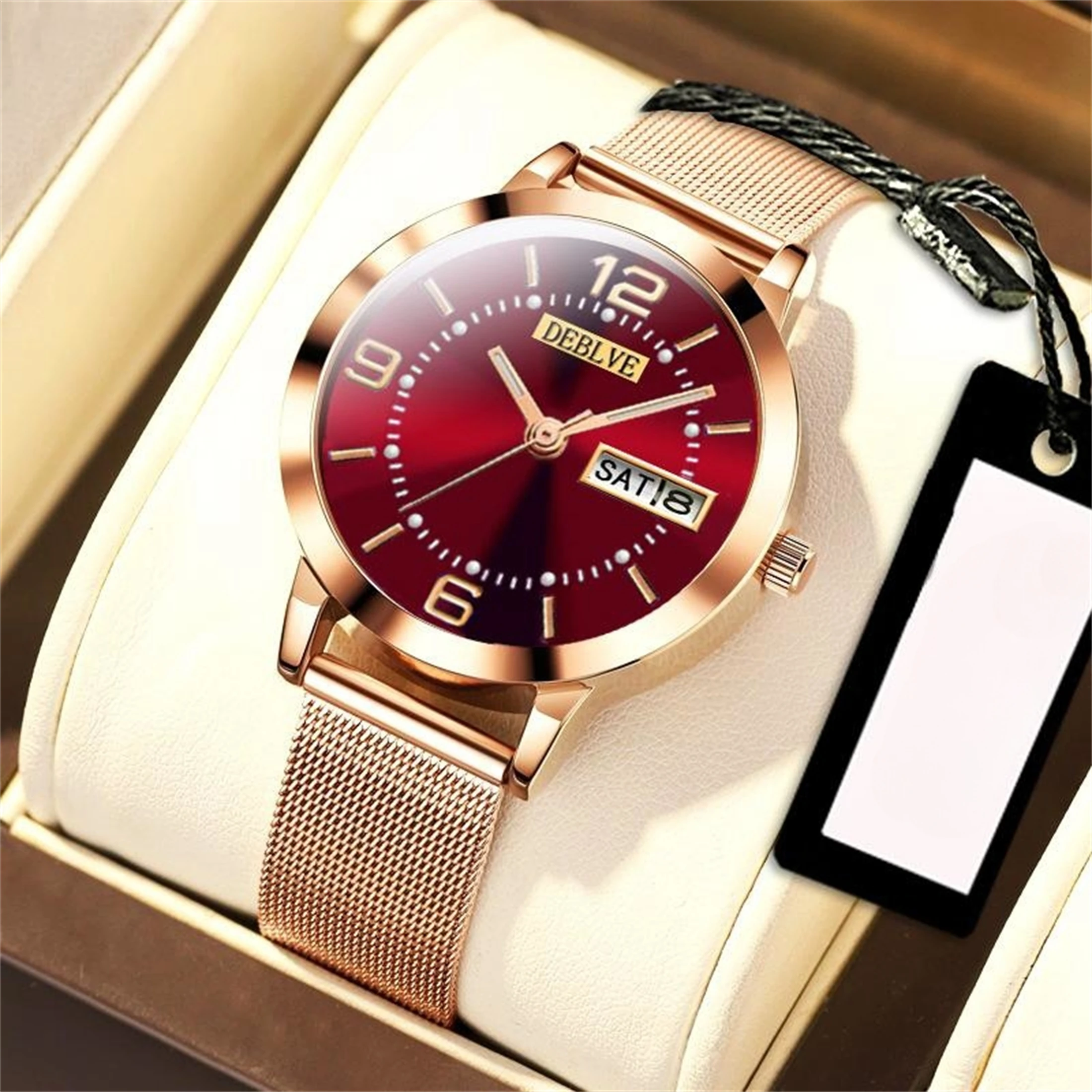 

Luxury Rose Gold Bracelet Ladies Watch Crystal Diamond Watchband Wrist Watches Luxury Rome Date Quartz Clock Female Hours A4363