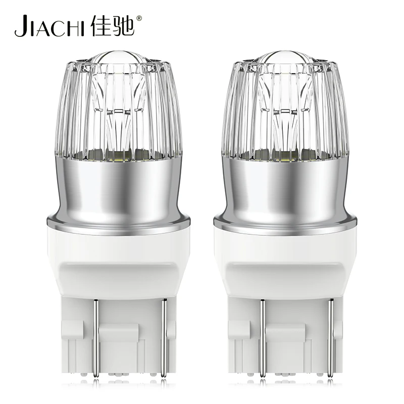 JIACHI Factory 100PCS Auto Car LED 7440 7443 T20 W21W WY21W W21/5W Led Turn Signal Light Bulb 3156 3157 T25 P27W P27/7W DC12-24V