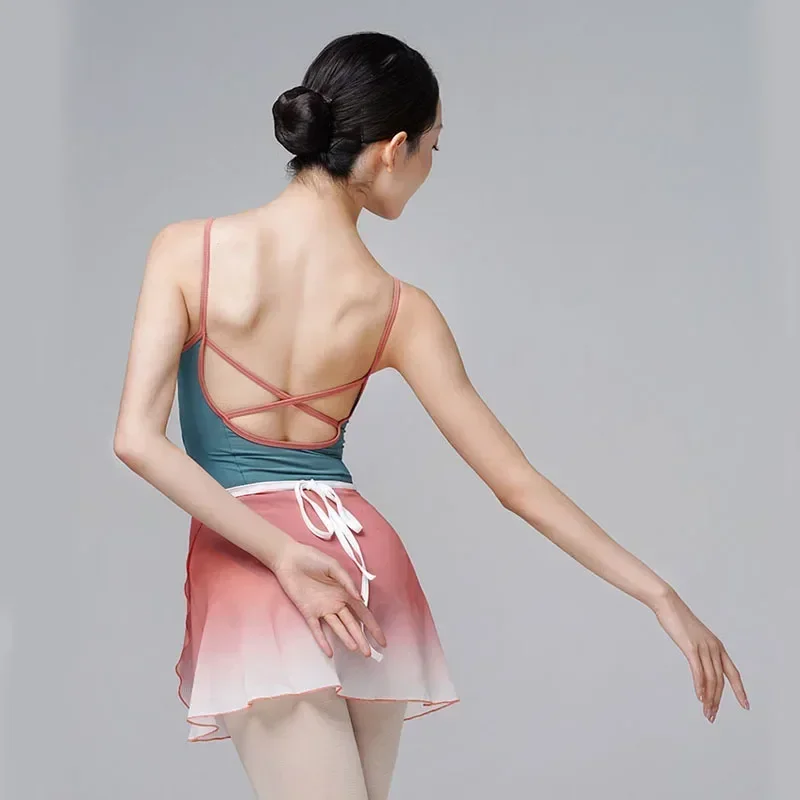 Justaucorps de ballet de ballerine Sexy pour adultes, body à bretelles pour femmes, maillot de bain, vêtements de danse, dos en ross, costume de danse de Ballet pour filles