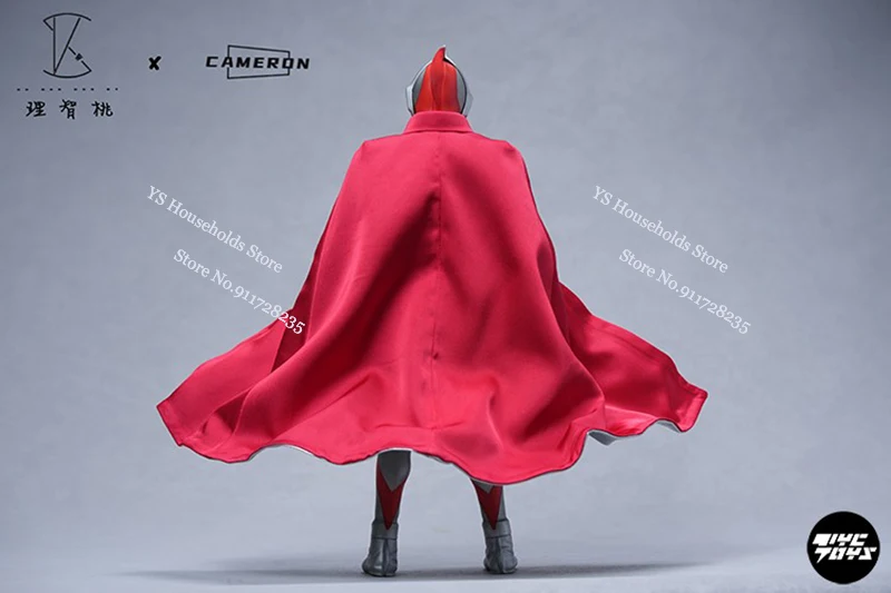 ケリースタジオ カメロン KSC-001 1/6 ウルトラマン アクションフィギュア クラシック ミニ レッド クローク おもちゃ アクセサリー RAH 12インチ ソルジャー デコレーション用