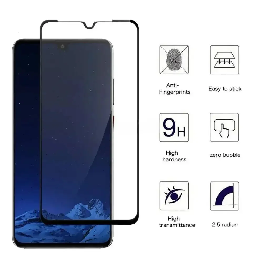 3D 9H Full Glue Cover Black Tempered for Huawei Pro Screen Protector For P30 P20 Lite Curved Protective Film Glass