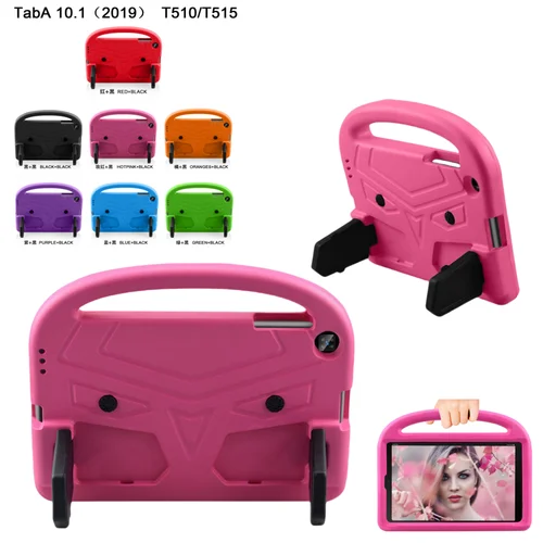 Funda EVA suave para niños para Samsung Galaxy Tab A 10,1 pulgadas 2019 SM-T510 SM-T515 10,1 ""funda para tableta con soporte de gorriones de dibujos animados bonitos
