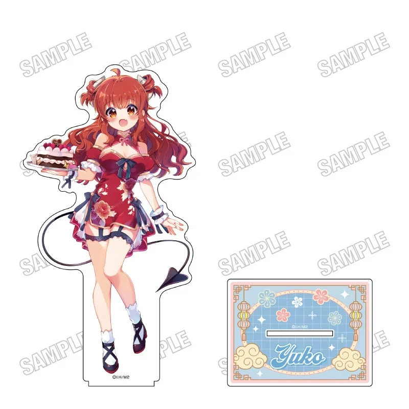 Anime The Demon Girl Next Door Birthday 2026 Ver Yuko Yoshida Acrylic Stand Model Plate Keychains Desk Decorations