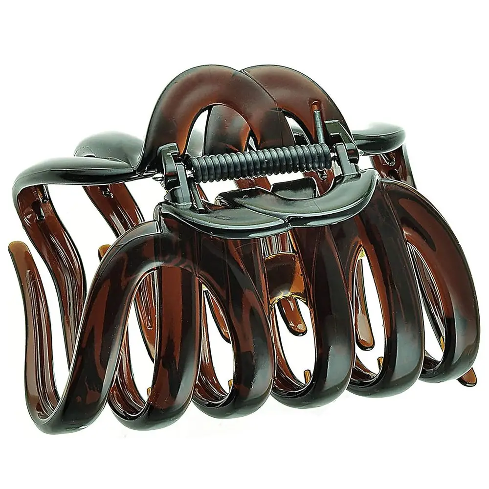 AD718 French Push, 3.5 Large Claw Clips for Thick Hair, Girl's Claw Clip or Women, Strong No-Slip Grip, Wide Jaw Clips for Women
