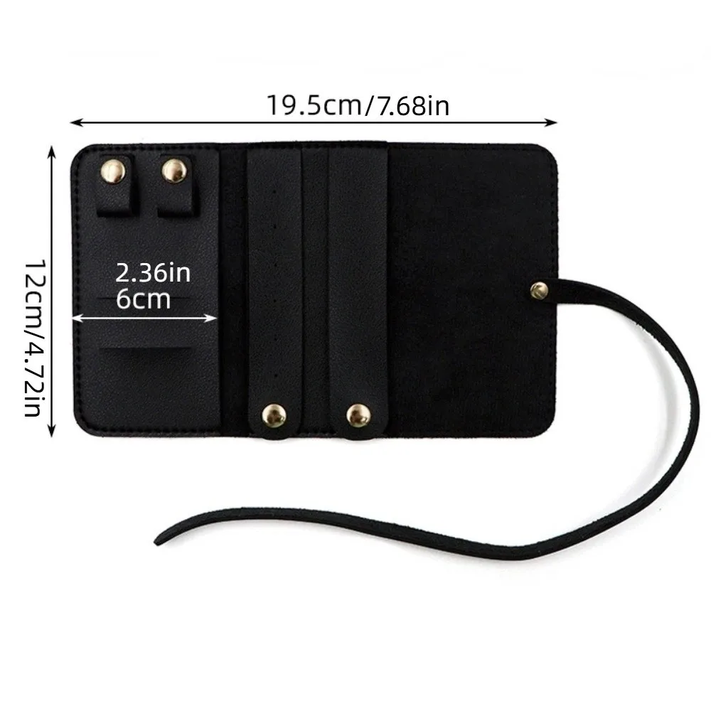 منظم مجوهرات قابل للطي، حقيبة تخزين مجوهرات محمولة للسفر، حلقات عرض أكياس التعبئة خفيفة الوزن للقلائد #6